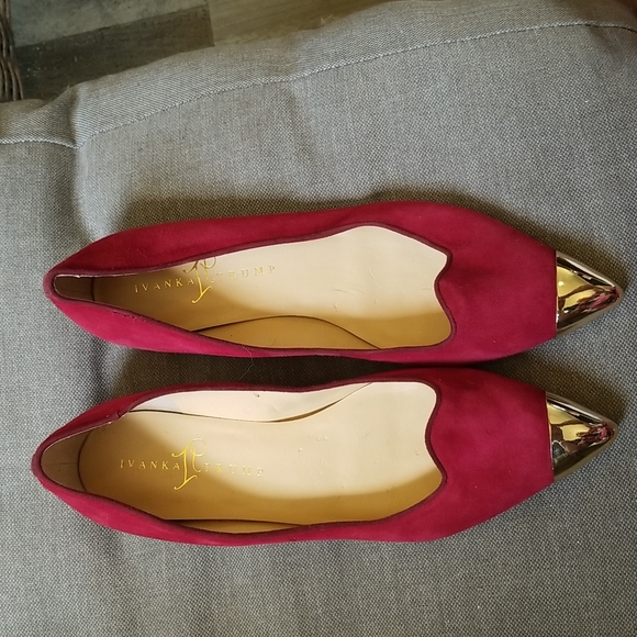 Ivanka Trump Shoes - Hot Pink Suede Flats